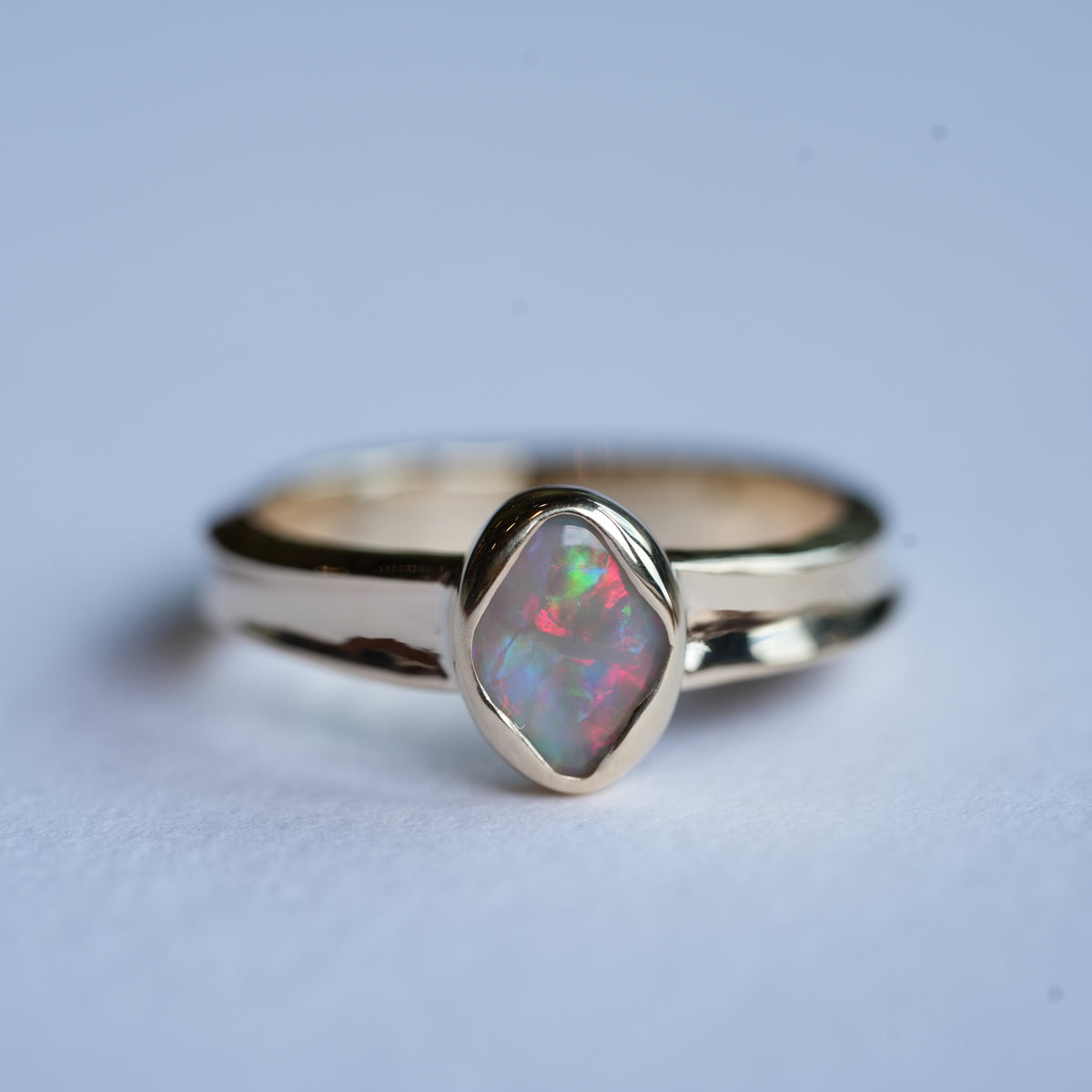 NEW!! Flagstone Australian Opal Ring