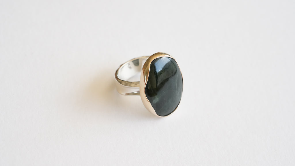 NEW!!Kahurangi Green stone Ring 5