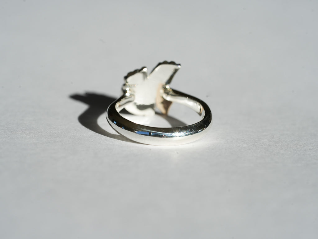 Broken Shell Flower Ring
