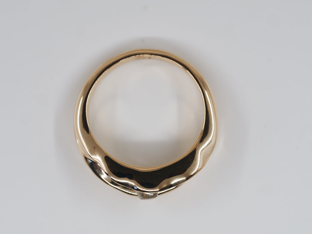 Raw Ocean Diamond Ring