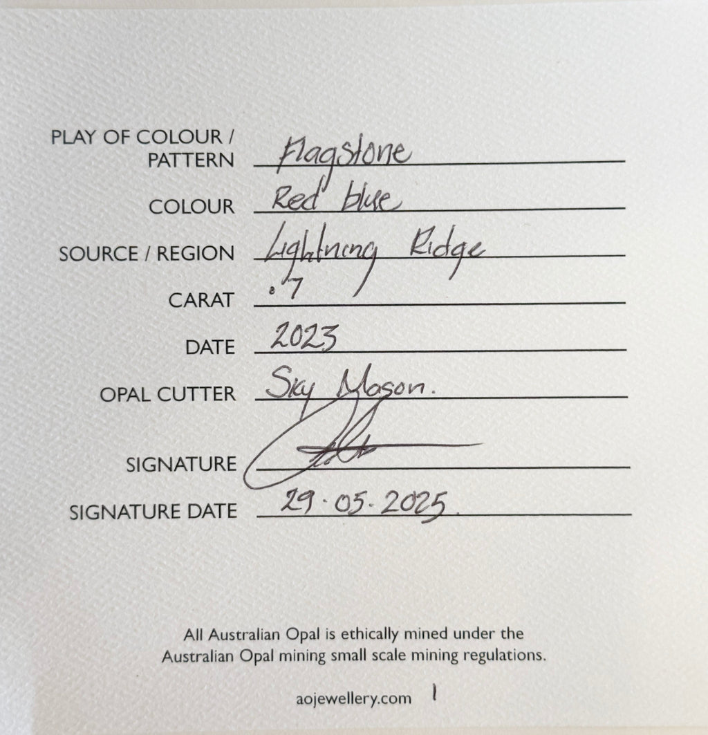 NEW!! Flagstone Australian Opal Ring