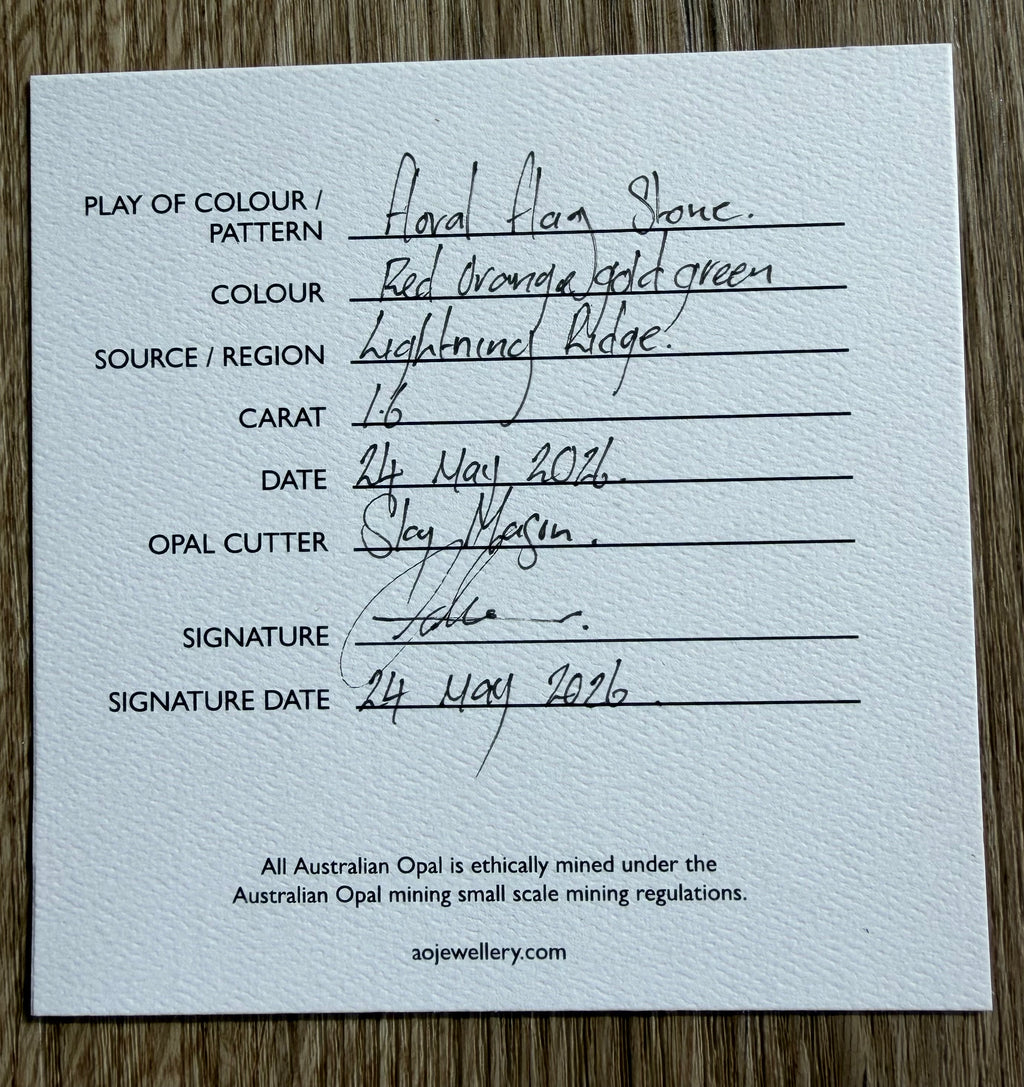 Floral Flagstone Opla Ring