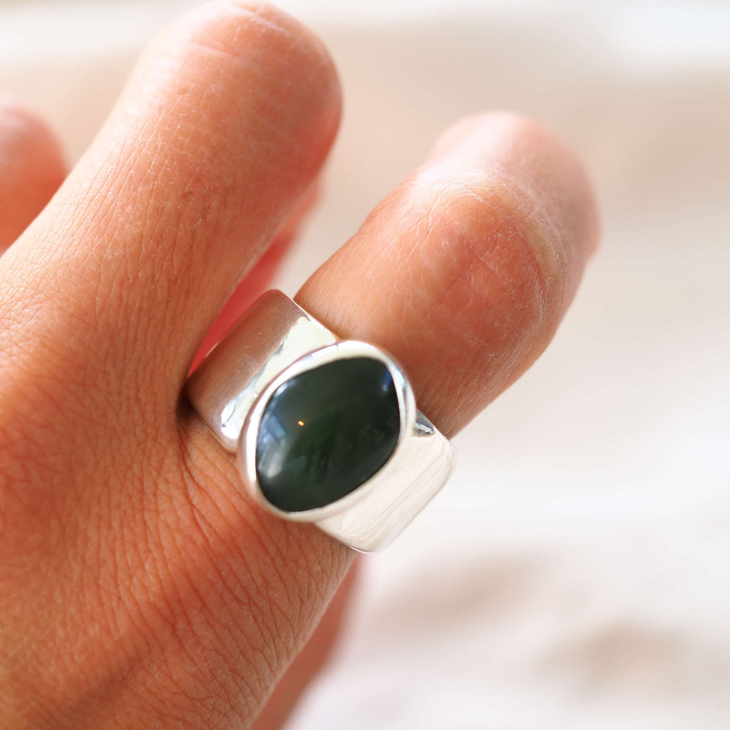 Kahurangi Green Stone Ring 3