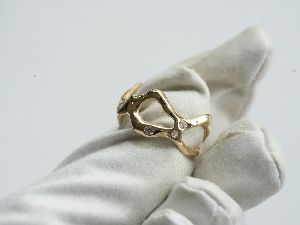 Rocky Ring with Ocean Diamond
